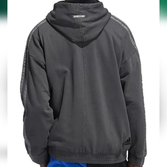 Vintage Adidas Men's Basketball Daniel Patrick x Harden Hoodie L Gray NWT Size L - Picture 4 of 9